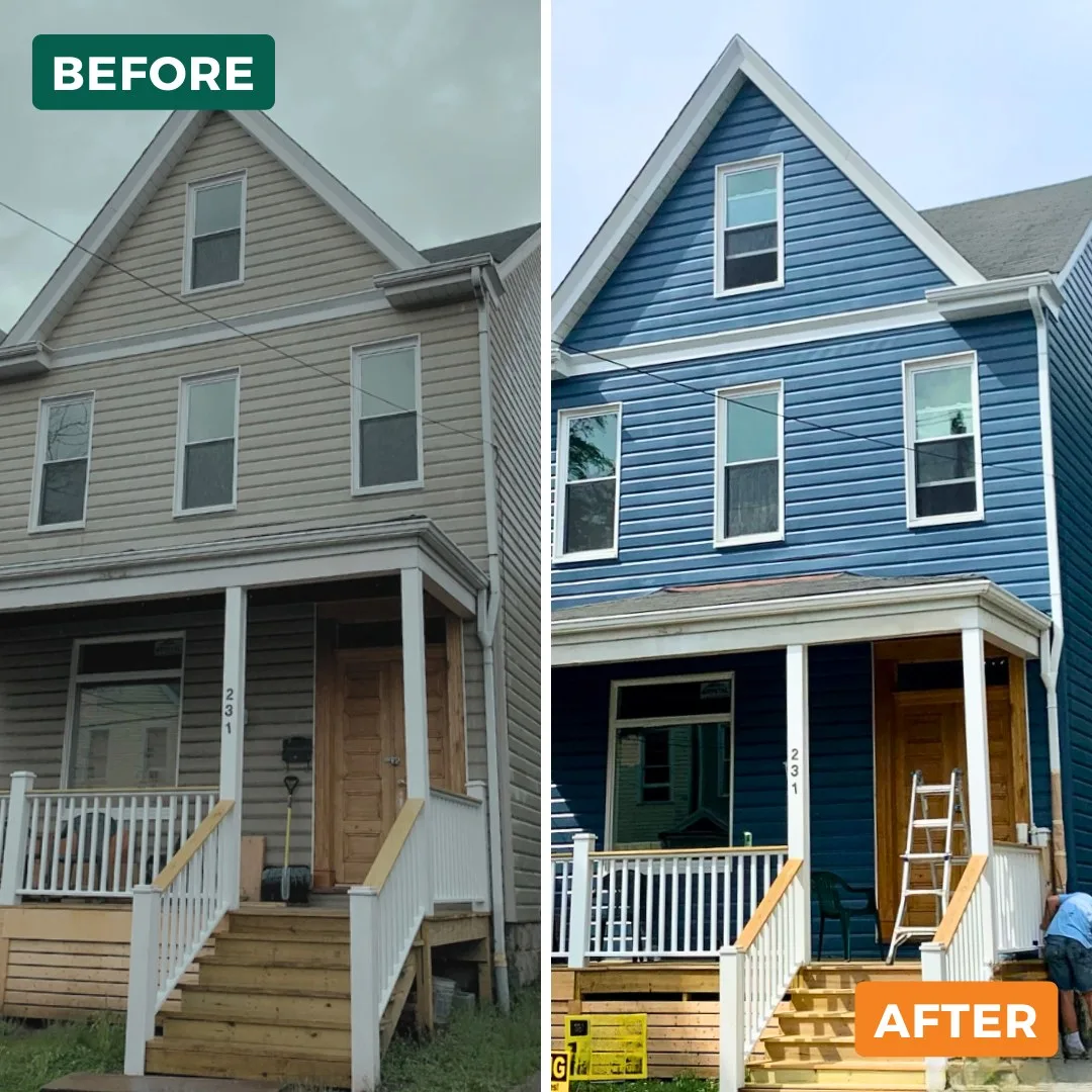a house before and after
